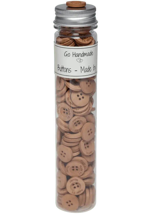 Go Handmade Made by Moster 18 mm Knöpfe Flasche 145 Stk