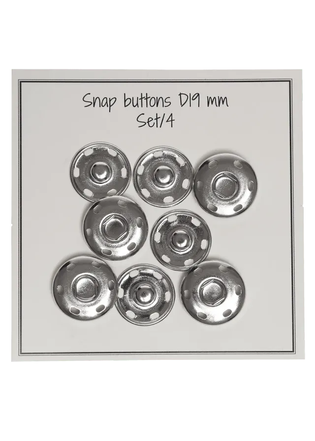 Go Handmade Snap Buttons Druckknöpfe D19mm 4 Stück