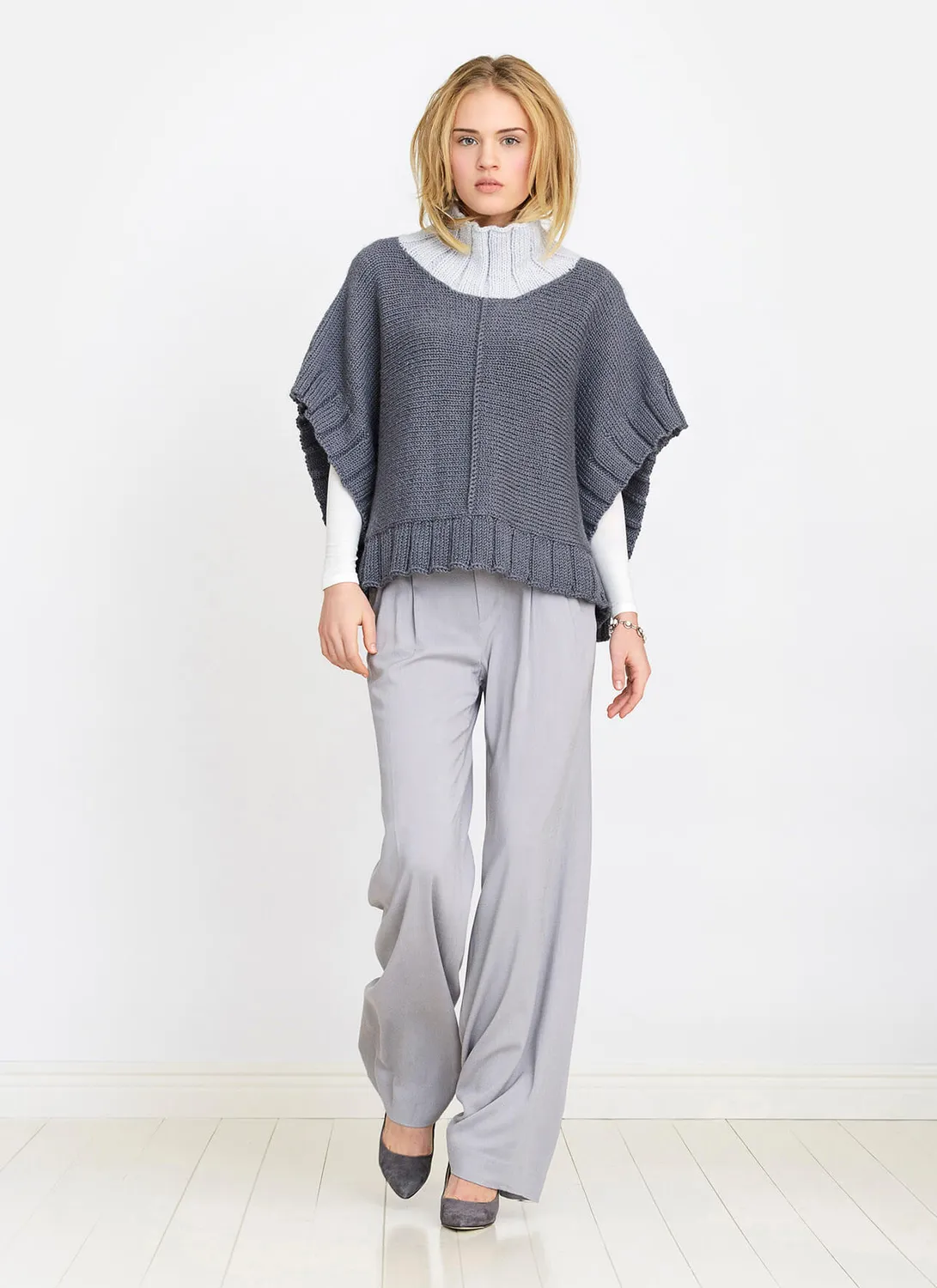 Blue Sky Fibers Classic Series Two Harbors Poncho Strickanleitung