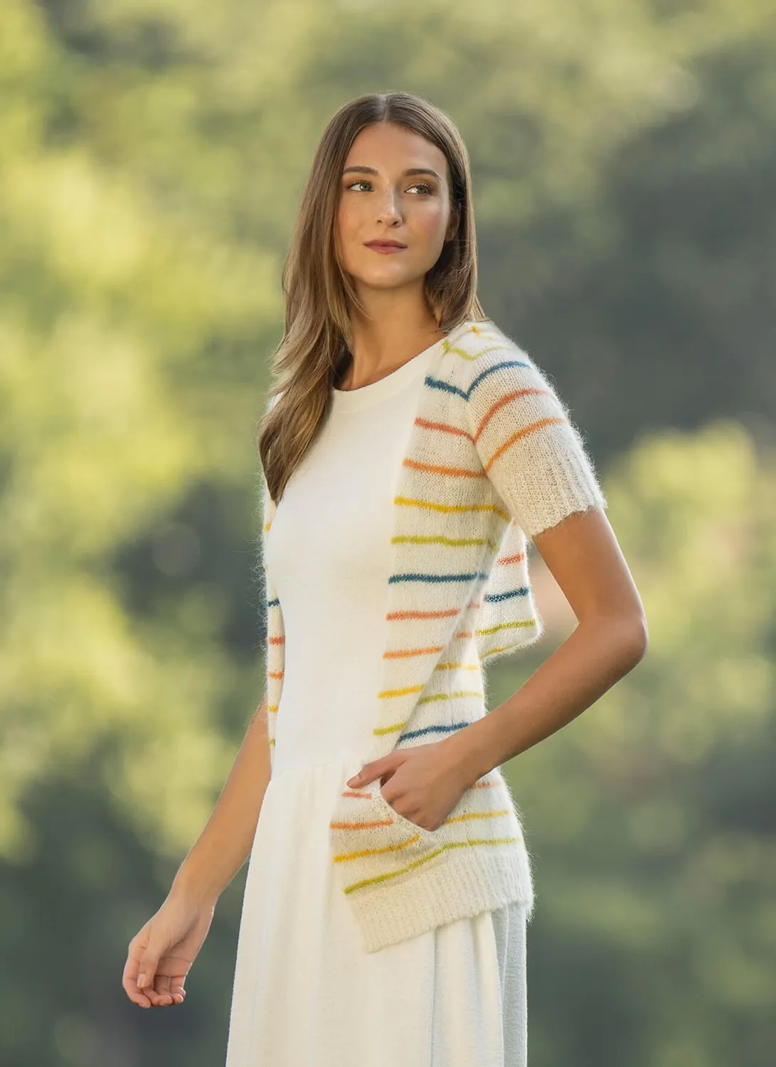 Blue Sky Fibers Brightwood Hoodie Strickanleitung PDF