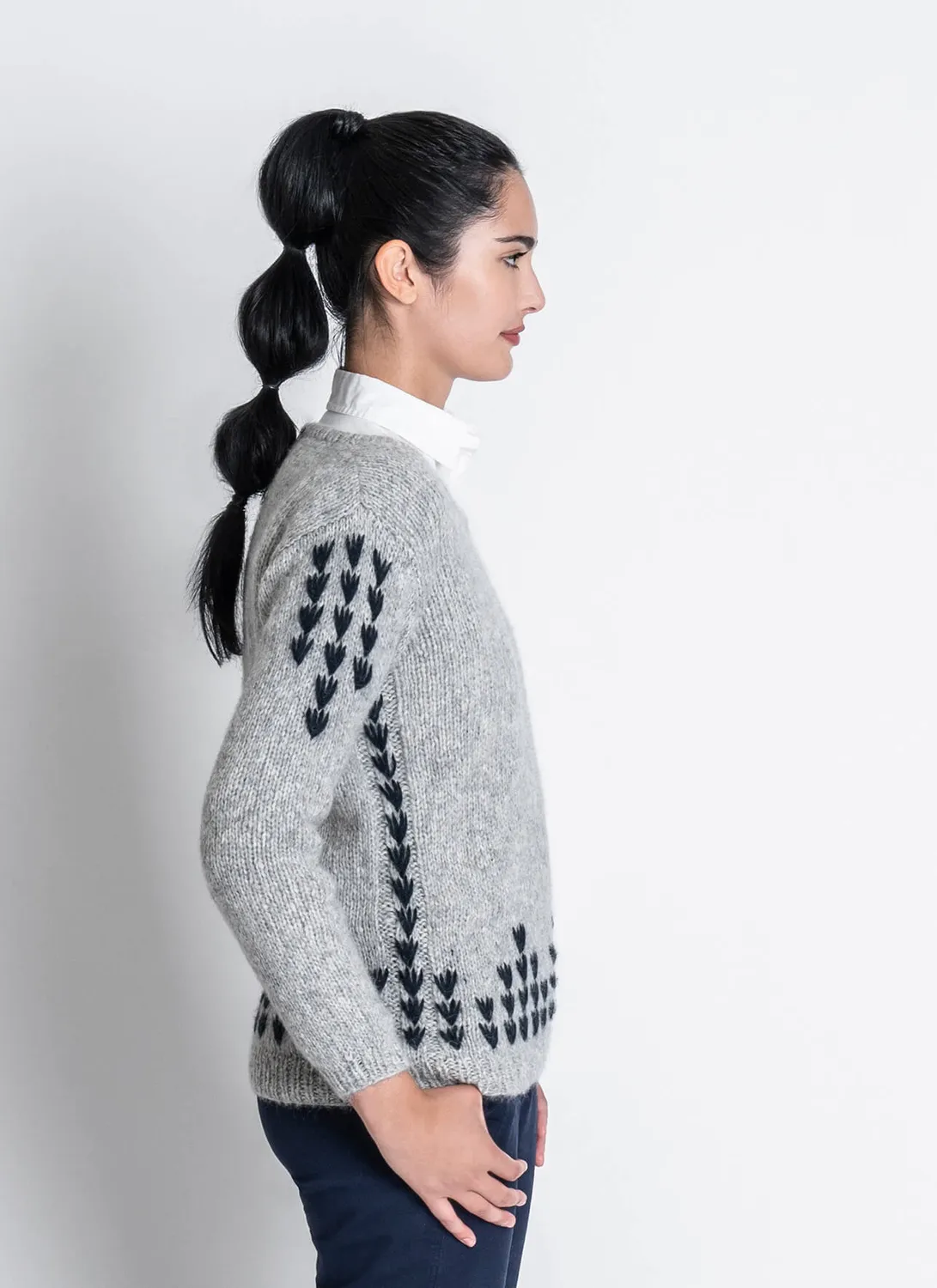 Blue Sky Fibers Classic Series Cloquet Pullover Strickanleitung Colorwork