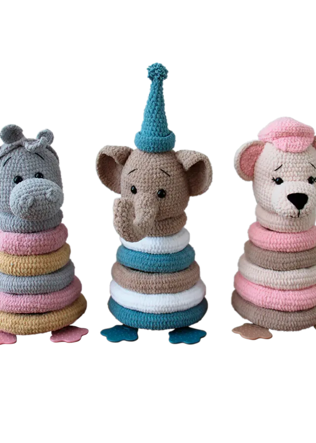Go Handmade Stacking Animals Häkelanleitung Stapeltiere