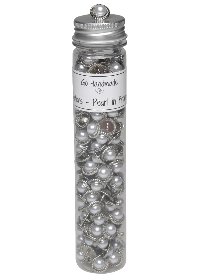 Go Handmade Perlmutt Knöpfe 15 mm Dose 130 Stk