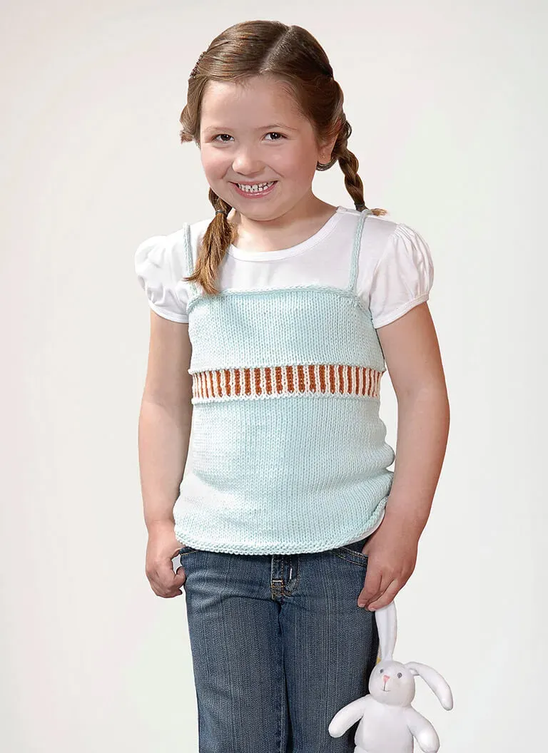 Blue Sky Fibers Girl’s Skinny Tank Strickanleitung Top Sommer