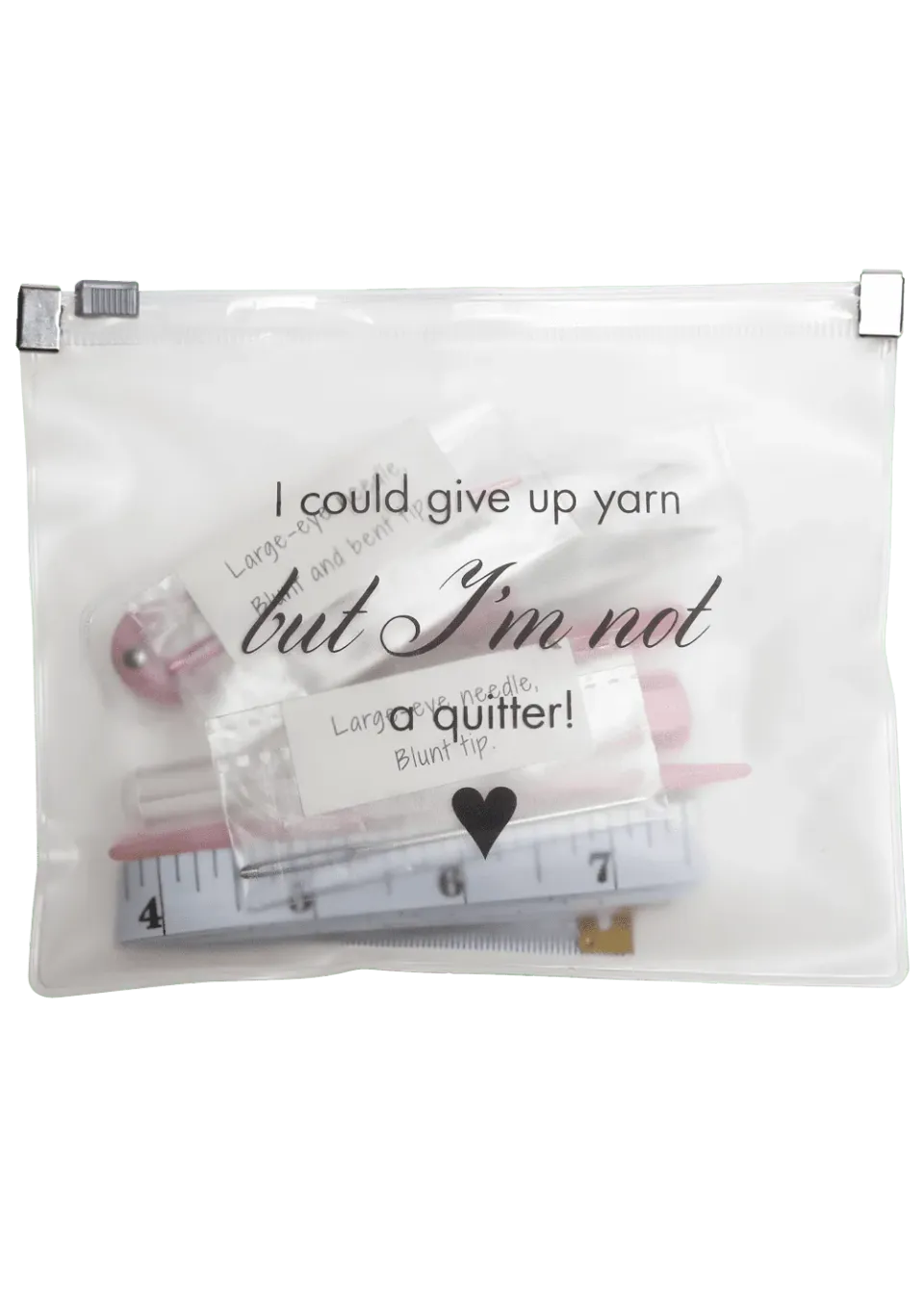 Go Handmade I could give up yarn Häkelset 9-teilig grau