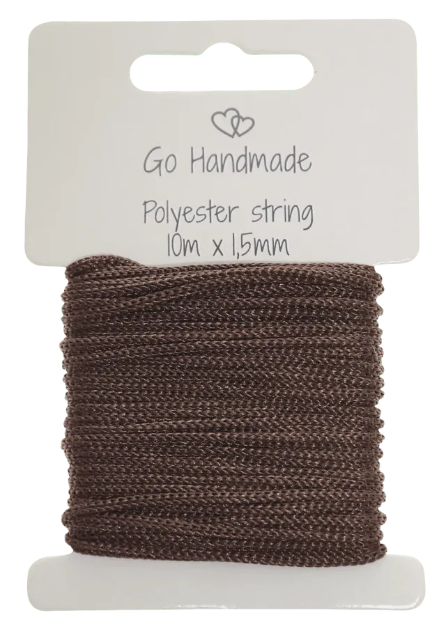 Go Handmade Polyester String Polyesterschnur 10m 1,5mm