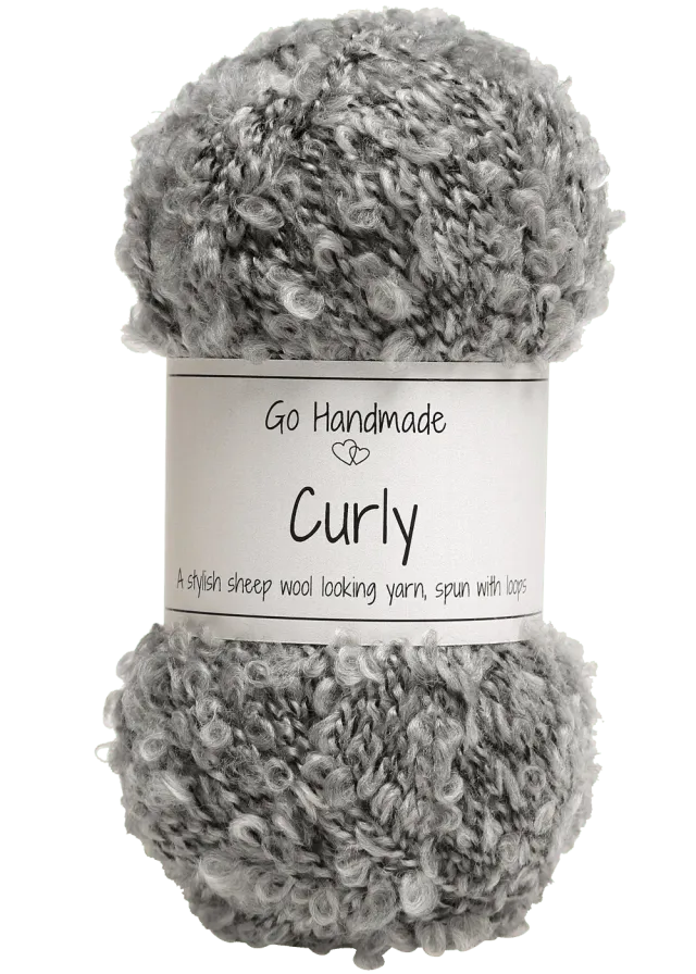 Go Handmade Curly Effektgarn 50 g 120 m Creme-Locken