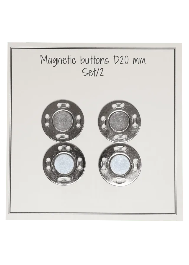 Go Handmade Magnetic Buttons Magnetknöpfe 20 mm 2 Stk