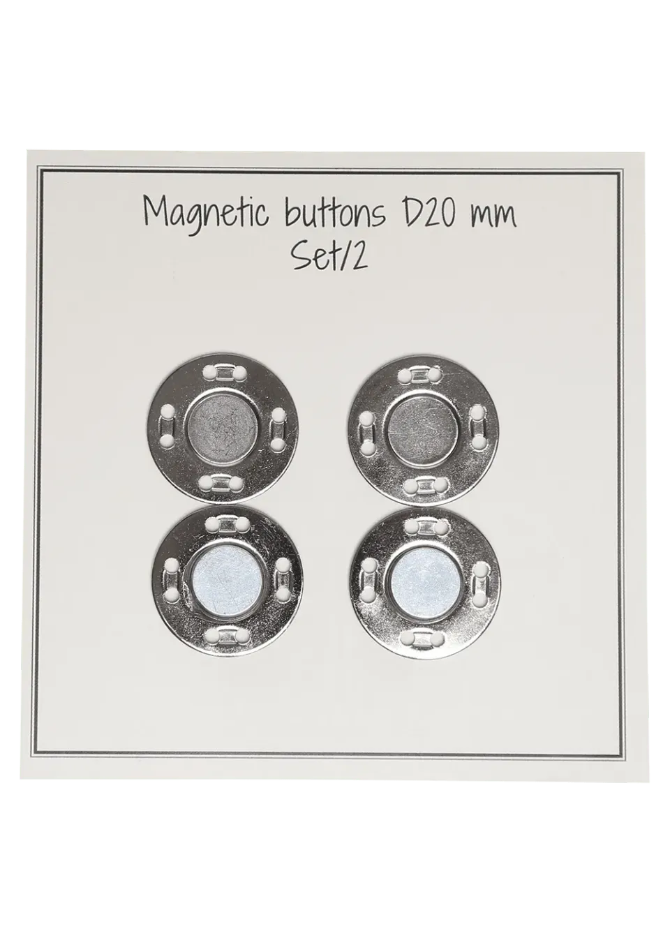 Go Handmade Magnetknöpfe D 20 mm 2er-Set