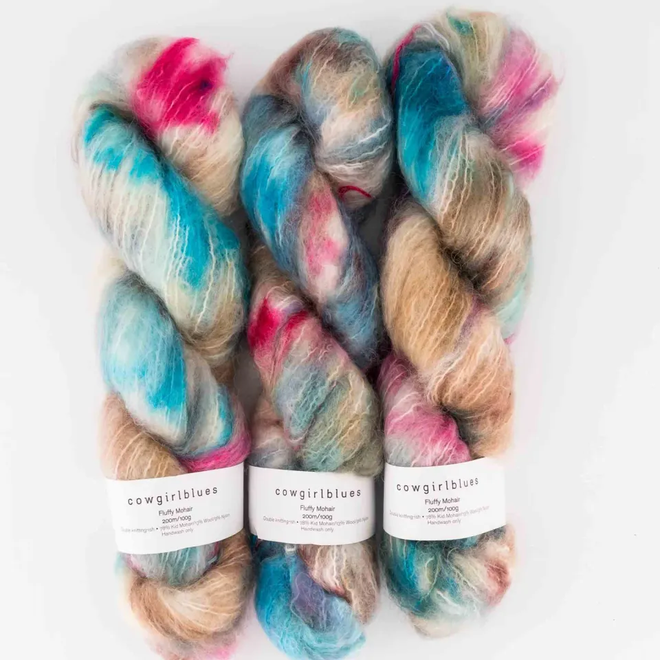 Cowgirlblues Fluffy Mohair Wolle Diana Ross 50g zart