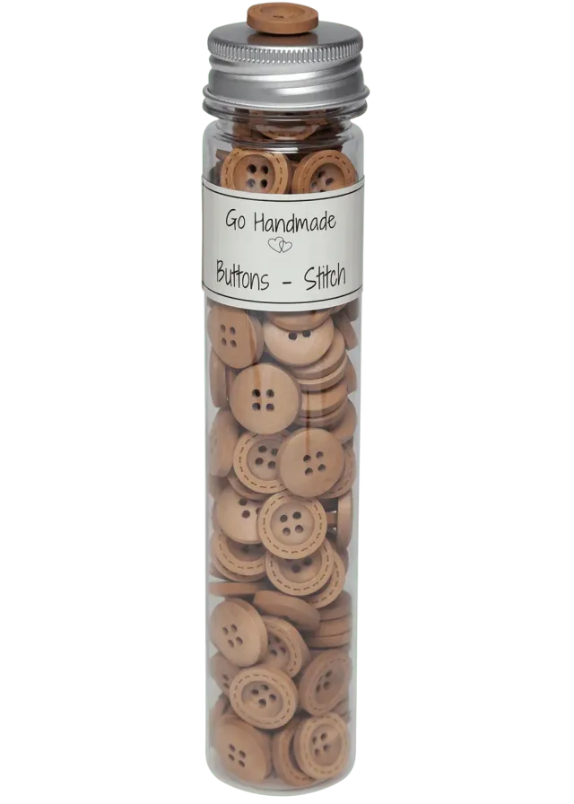 Go Handmade Stitch Knöpfe 135 Stk. bunt sortiert