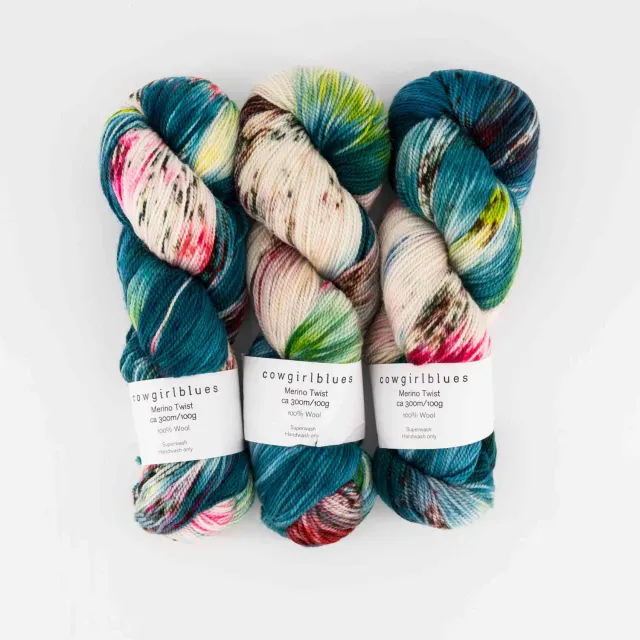 Cowgirlblues Merino Twist Wolle Madonna handgefärbt
