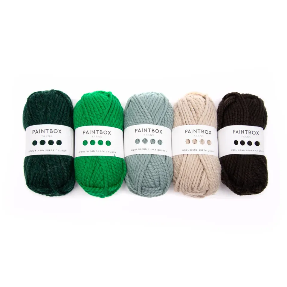 Paintbox Yarns Wool Blend Super Chunky Wolle 5x100g Set