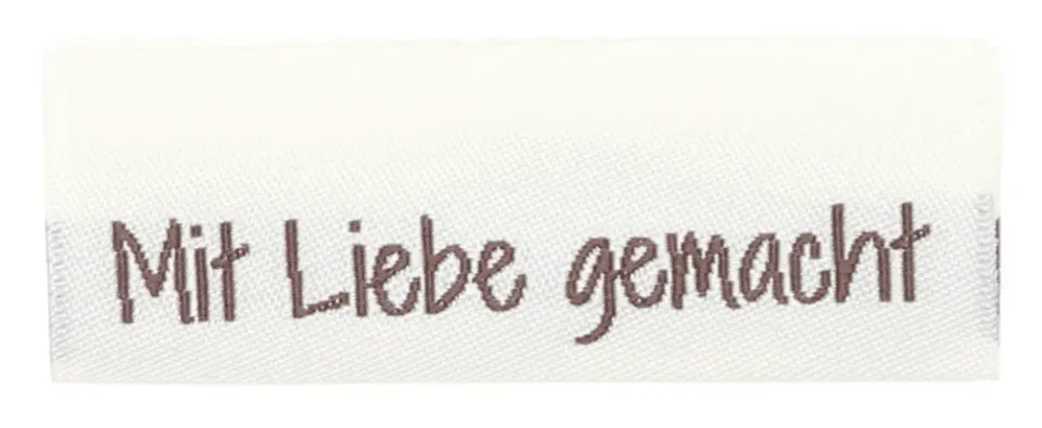Go Handmade Webetiketten Mit Liebe gemacht 10 Stk