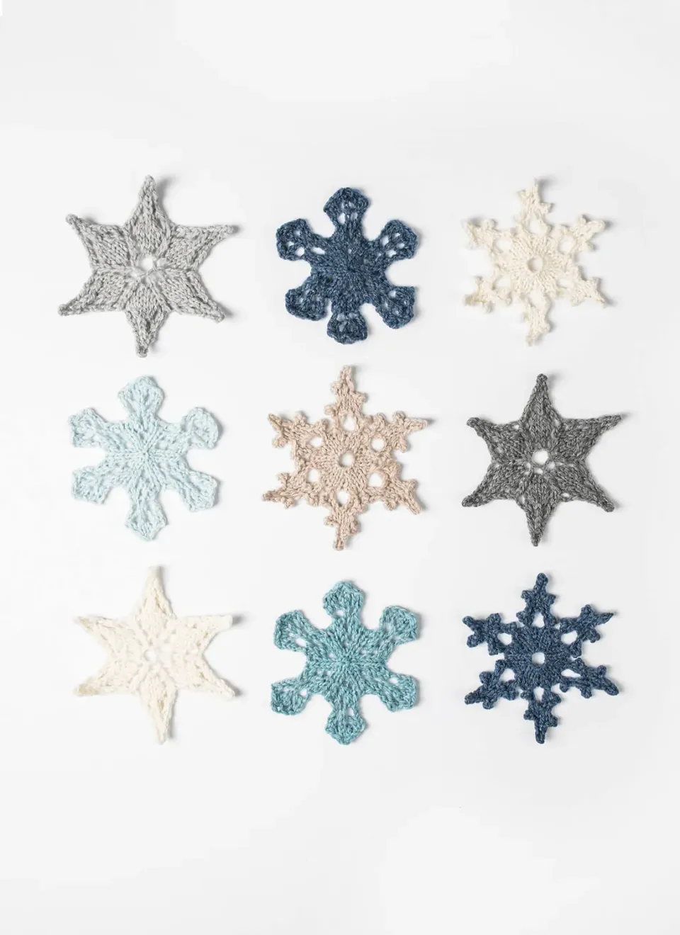 Blue Sky Fibers Holiday Frost Snowflakes Strickanleitung Mini