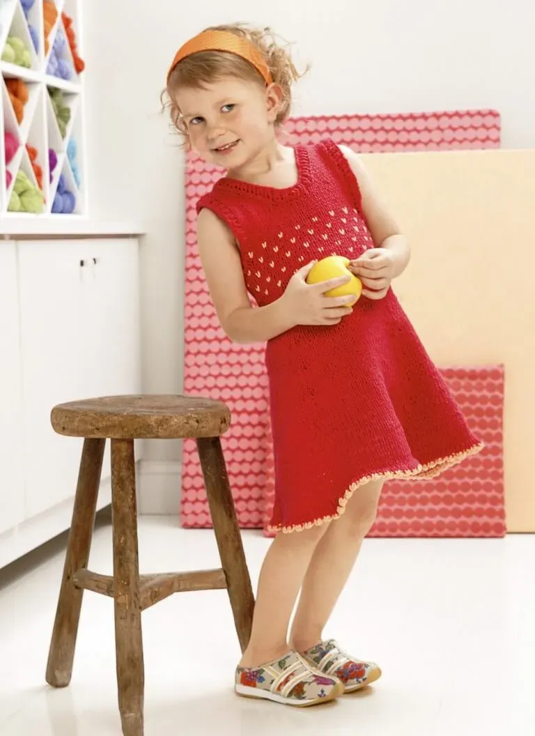 Blue Sky Fibers Classic Series Girl's Sundress Strickanleitung Kleid