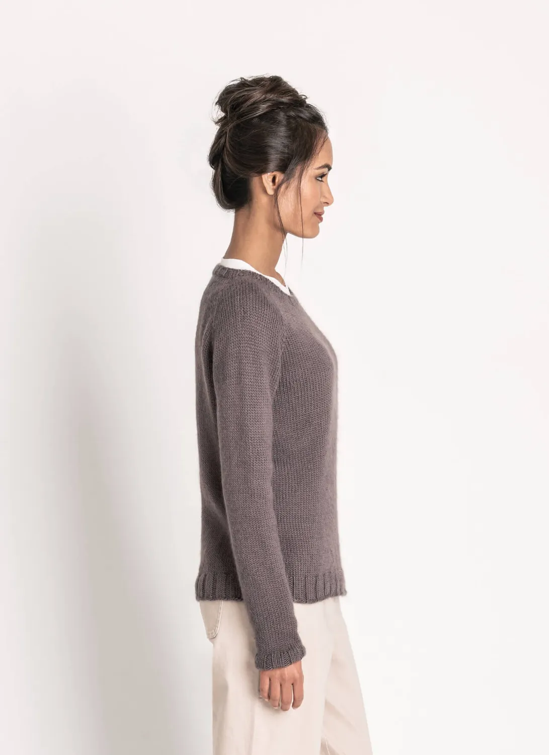 Blue Sky Fibers Classic Series Newton Pullover Strickanleitung Suri Merino