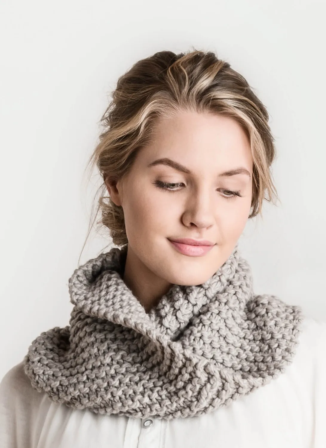 Blue Sky Fibers Classic Crystal Cowl Strickanleitung Anfänger