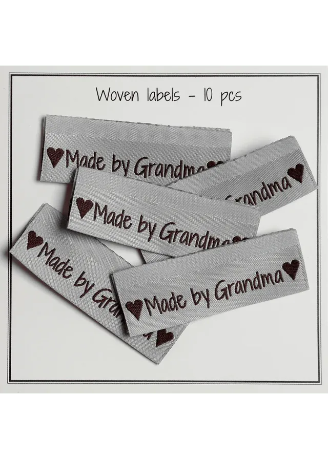 Go Handmade Webetiketten Made by Grandma 10 Stück