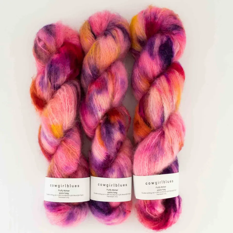 Cowgirlblues Fluffy R.E.S.P.E.C.T. Mohair Wolle Pink