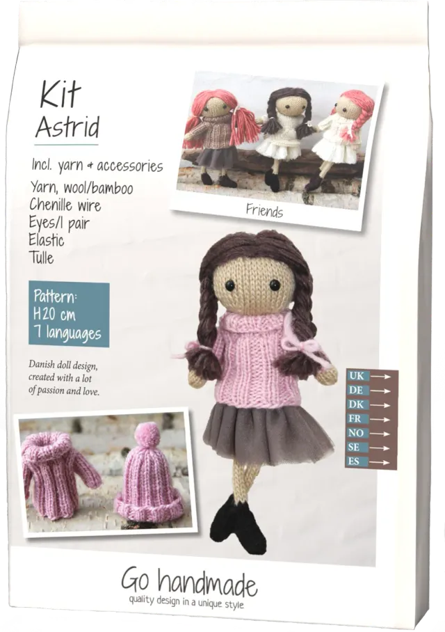 Go Handmade Astrid Strickset Vintage 58 g 7 mm Augen