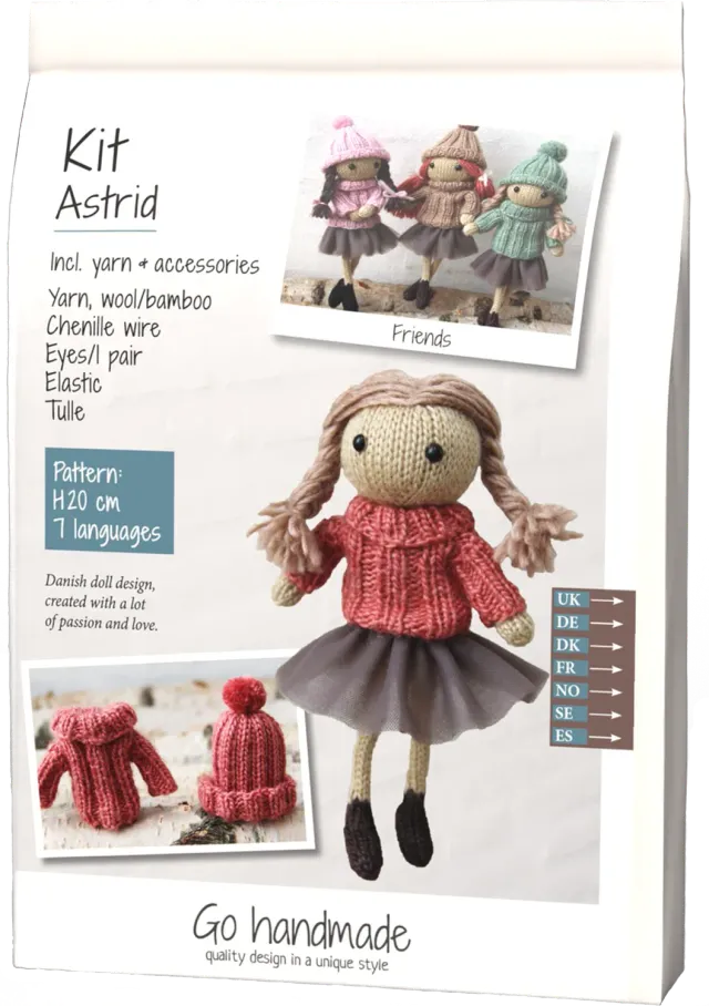 Go Handmade Astrid Strickset Vintage 58 g Tüll