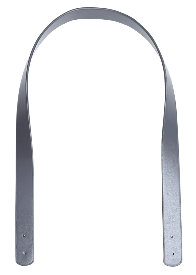 Go Handmade Taschengriffe 80 cm 18 mm Grau Kunstleder