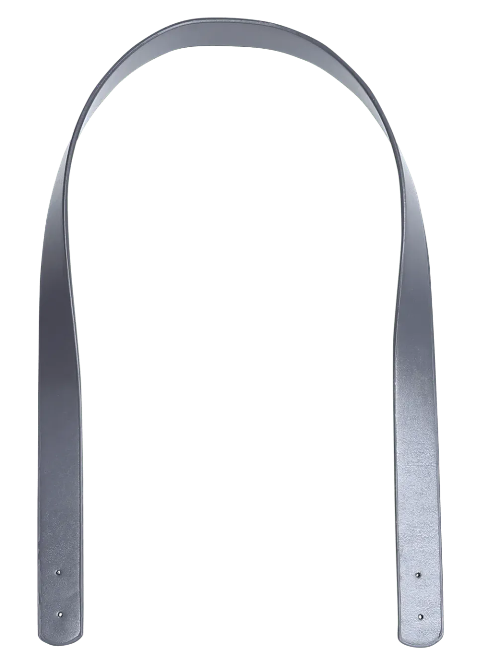 Go Handmade Taschengriffe 80 cm x 18 mm grau PU-Leder