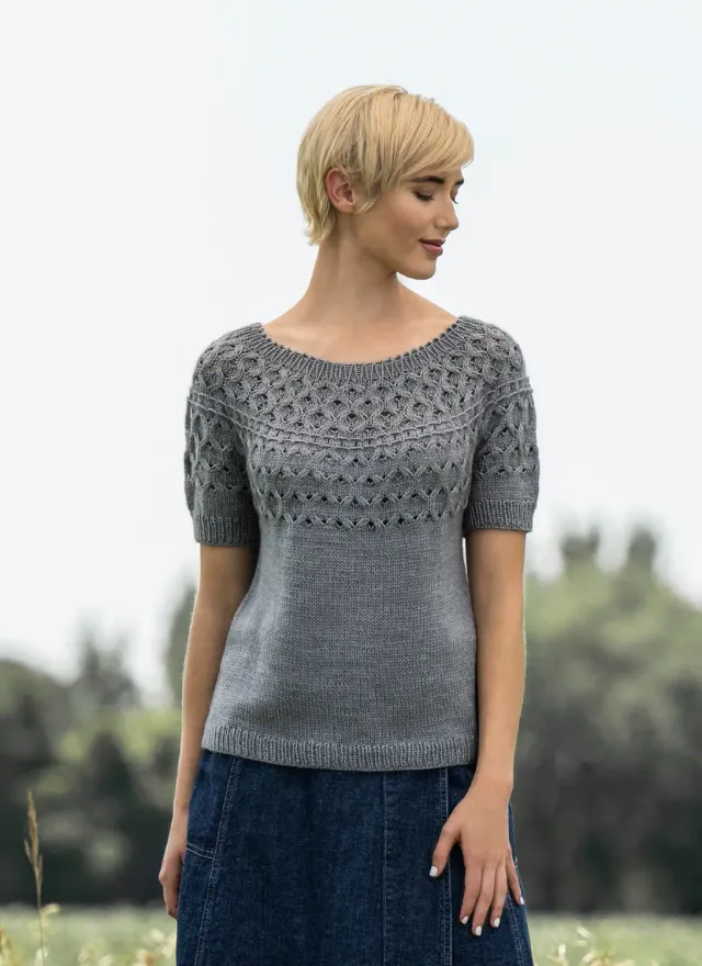 Blue Sky Fibers Classic Pacific Grove Top Strickanleitung Top