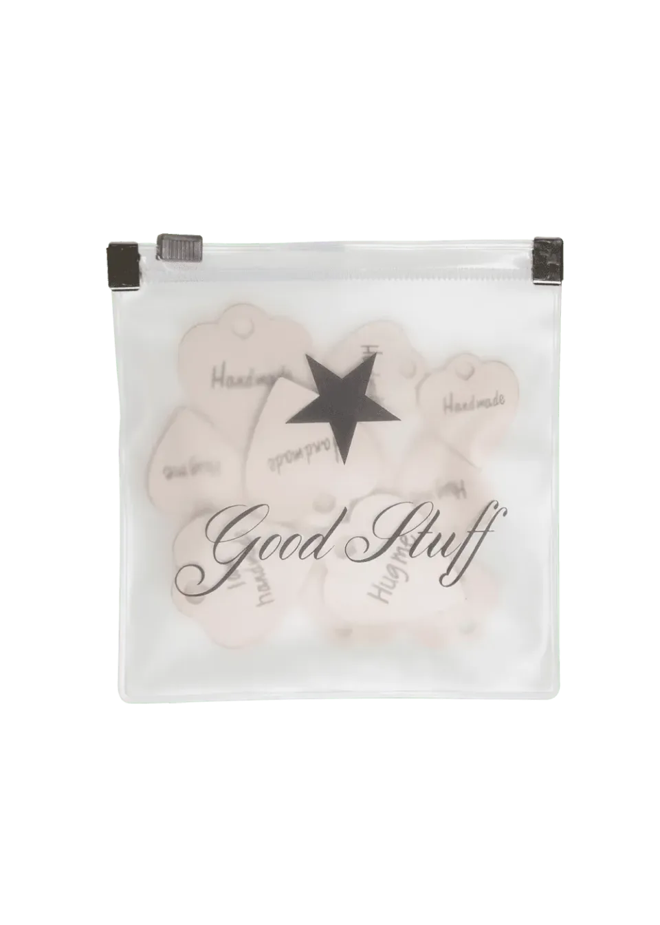Go Handmade Good Stuff Holz-Charm Set 12-teilig grau