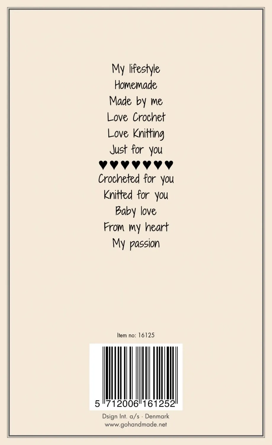 Go Handmade Stempel UK Wechseltext 12 Motive Manilalabel