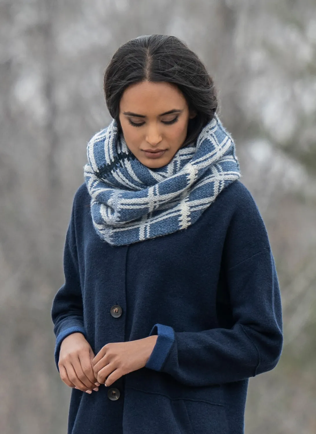 Blue Sky Fibers Classic Aurora Infinity Cowl Strickanleitung Loop