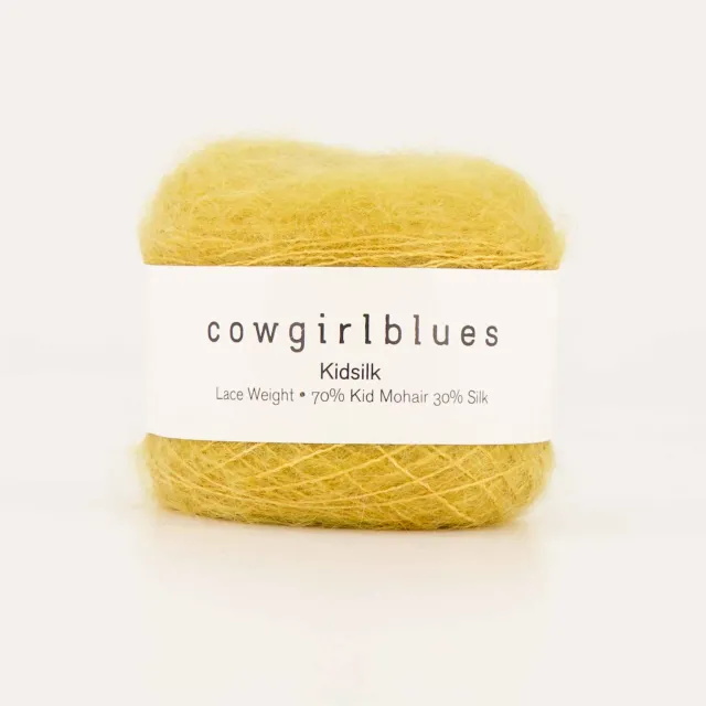 Cowgirlblues Kidsilk Garn Mustard handgefärbt Flausch