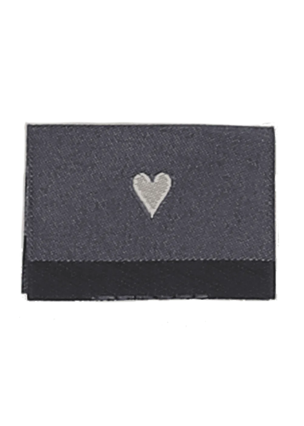 Go Handmade Made with Love Weblabel grau 35x19mm 10 Stück