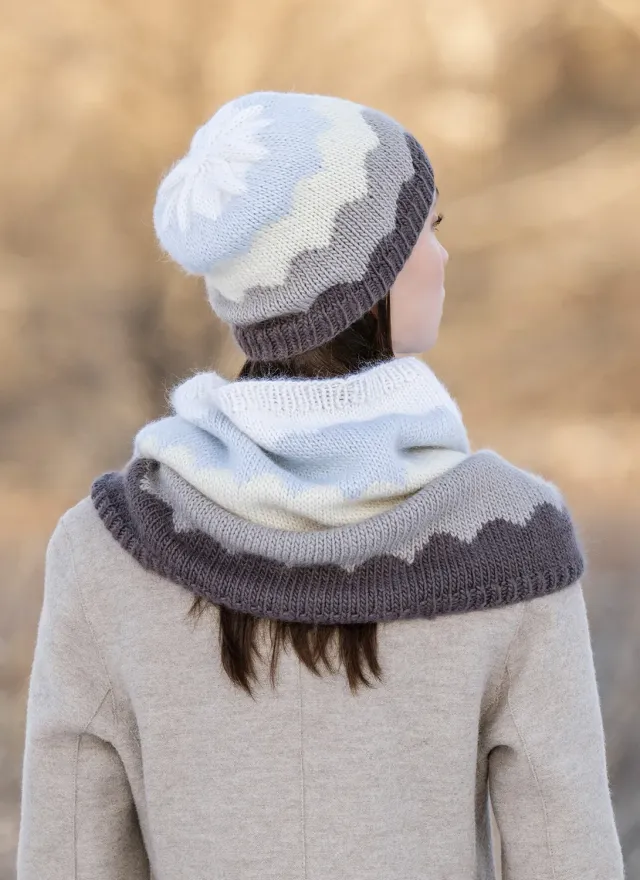 Blue Sky Fibers Classic Camino Cowl & Hat Strickanleitung Colorwork
