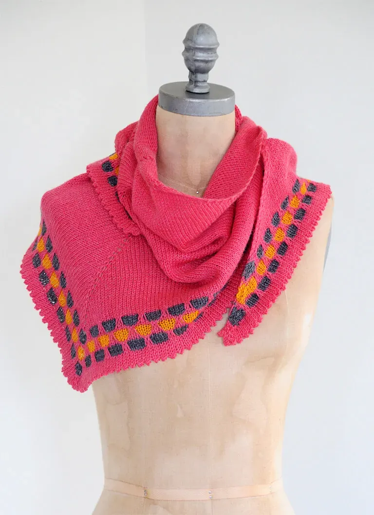 Blue Sky Fibers Lucky Penny Shawl Tuch Anleitung gratis