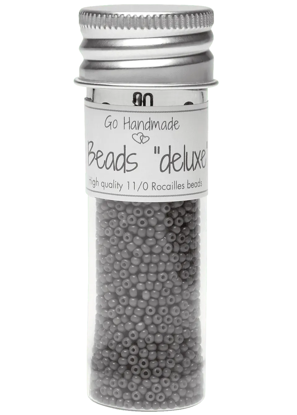 Go Handmade Glasperlen Grau 30g 2,2mm