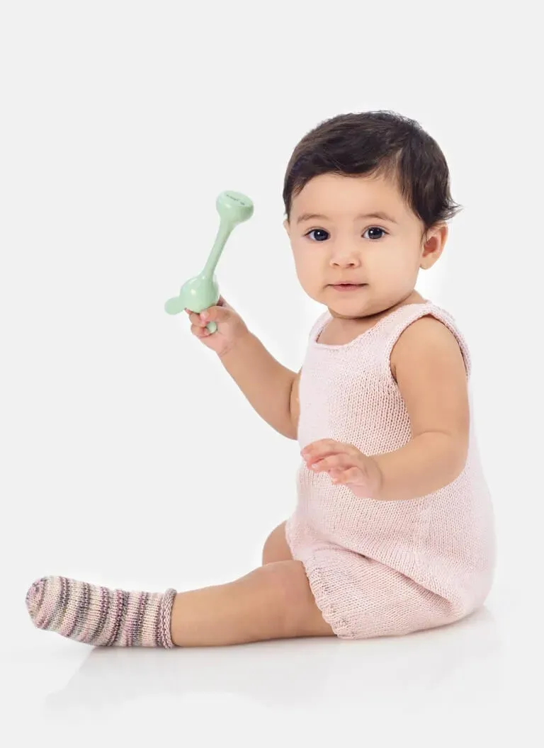 Blue Sky Fibers Classic Roundabout Romper Strickanleitung 9821 Baby