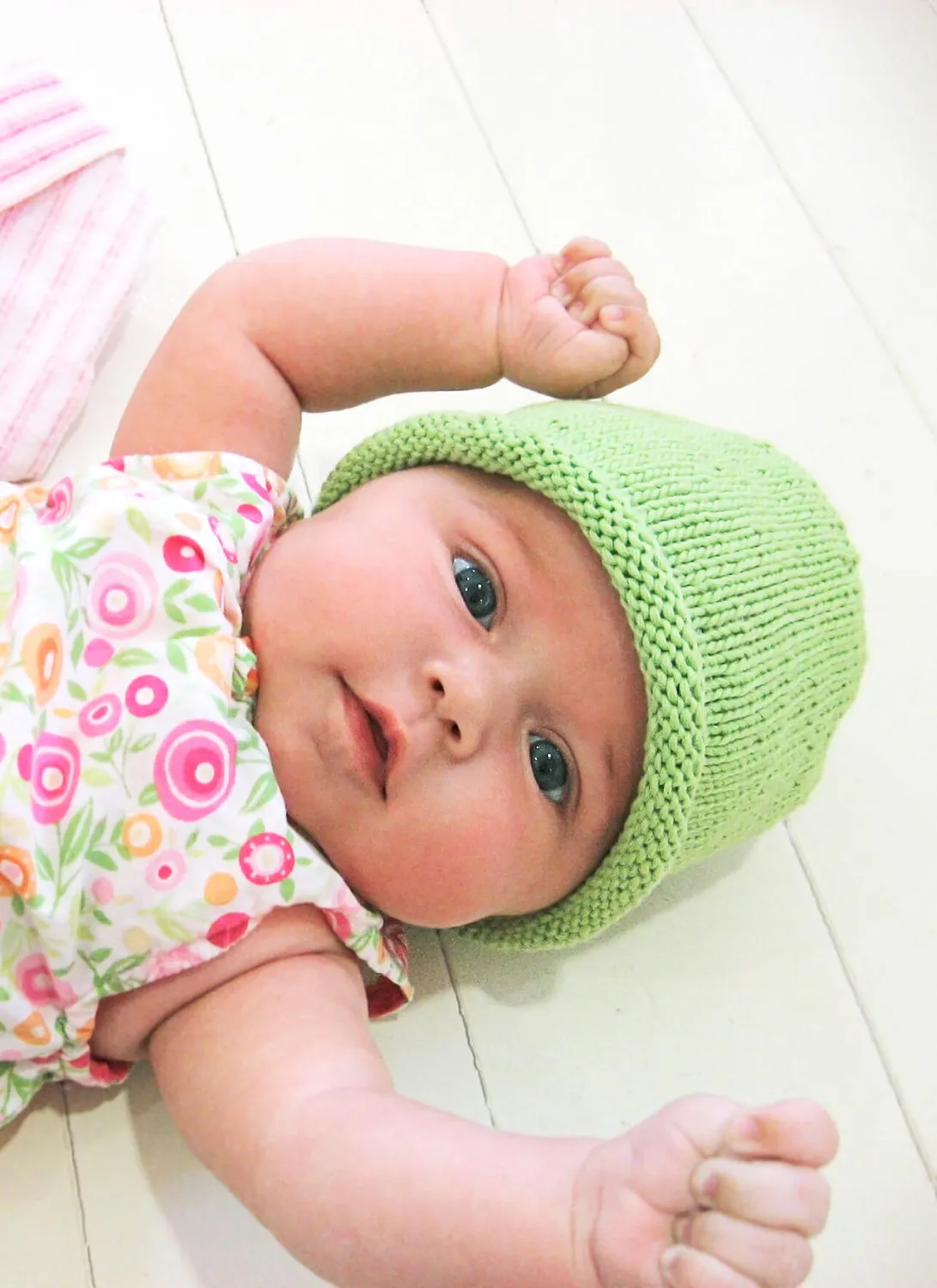 Blue Sky Fibers Simple Baby Hat Strickanleitung Babymütze
