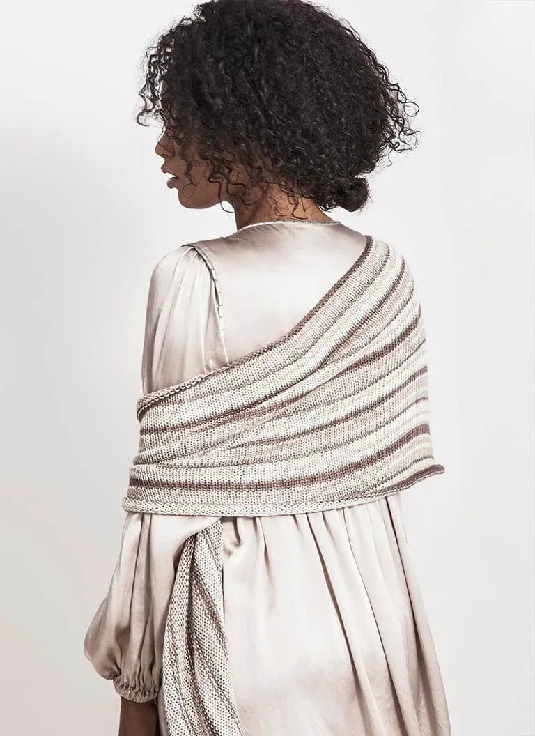 Blue Sky Fibers Windom Silk Wrap Strickanleitung Streifen