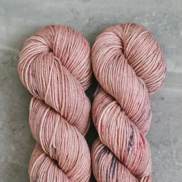 Madelinetosh Wool Cotton Copper Pink Wolle 200m