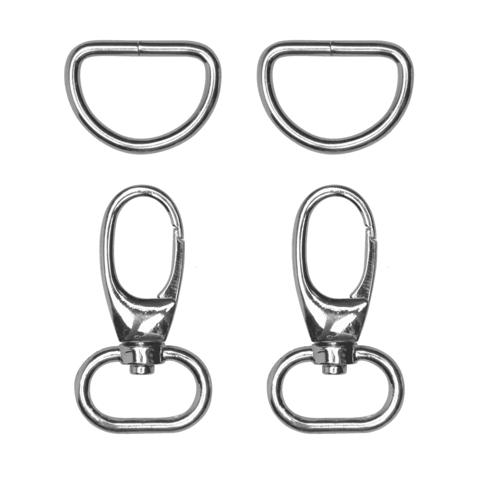 Go Handmade Karabinerverschluss D-Ring 48 mm 2 Stk