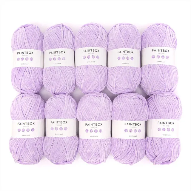 Paintbox Yarns Chenille Garn 10er Pack 1000g flauschig