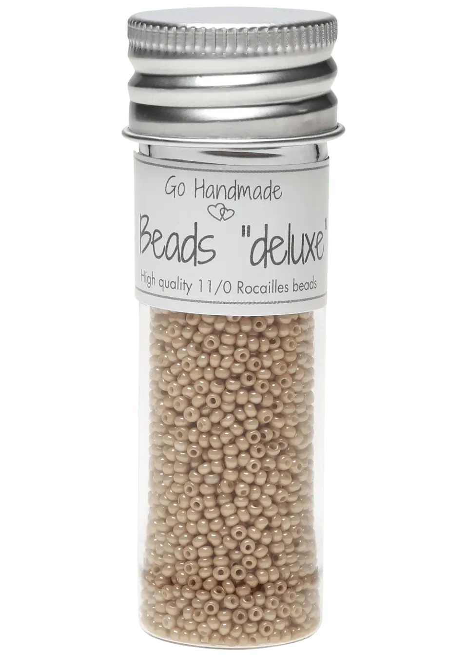 Go Handmade Glass Beads Glasperlen perlbeige 30 g