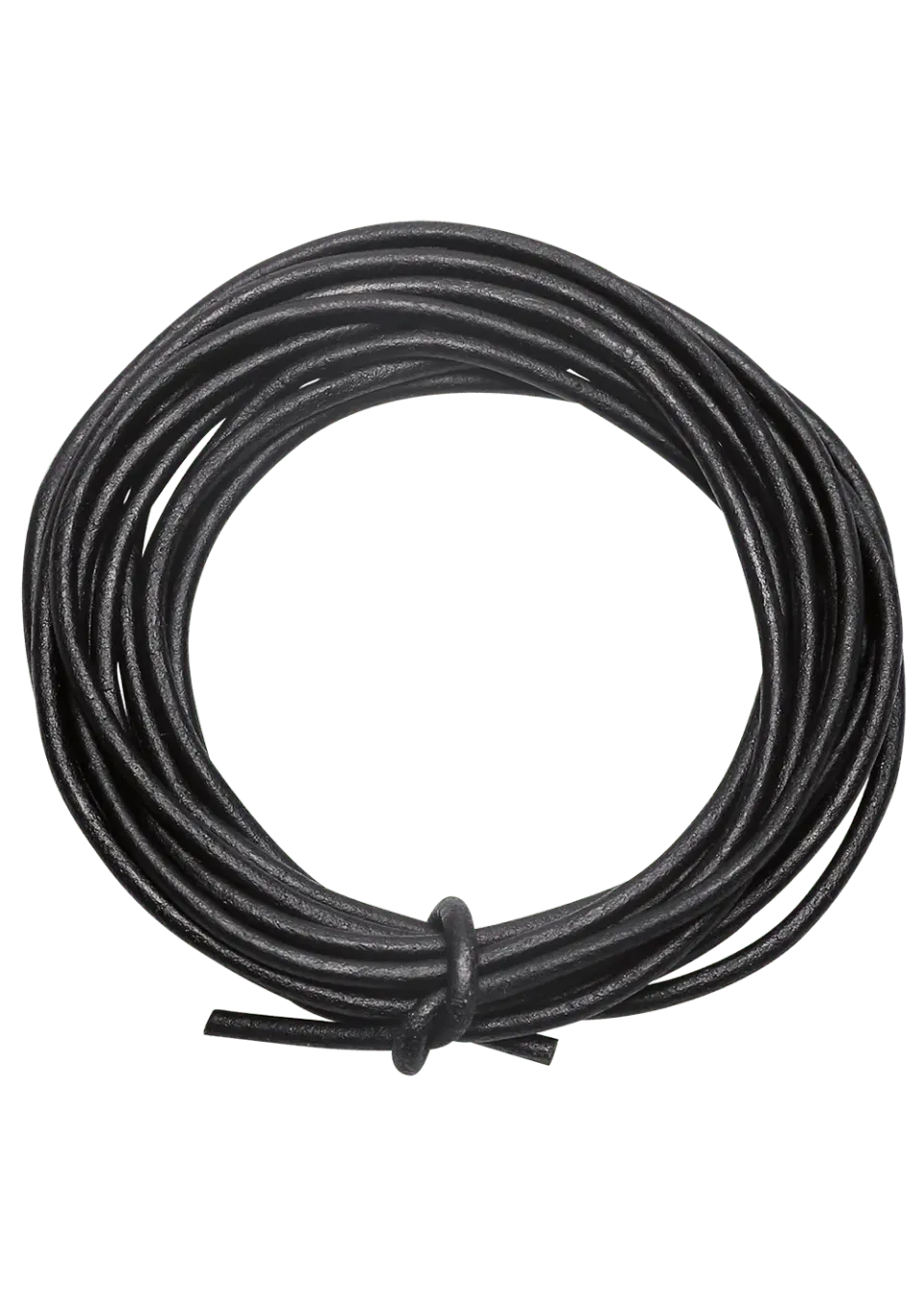 Go Handmade Leather String Lederschnur 2m Schwarz 2mm