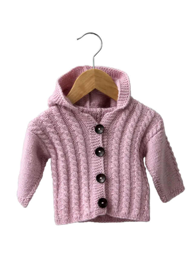 Go Handmade Zopf-Pullover Strickanleitung Baby 3-6 Monate