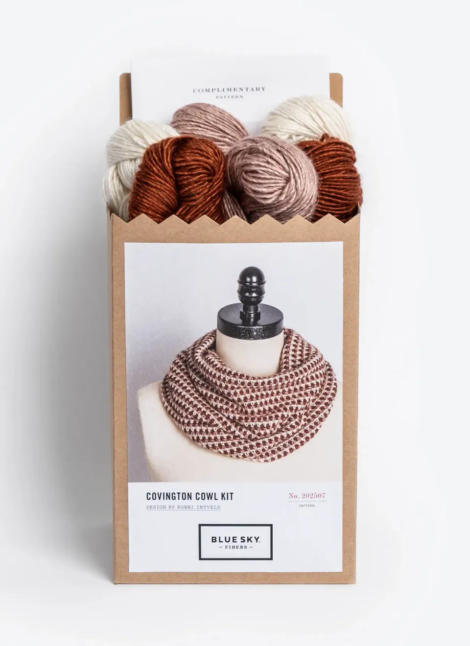 Blue Sky Fibers Covington Cowl Häkelkit Metalico