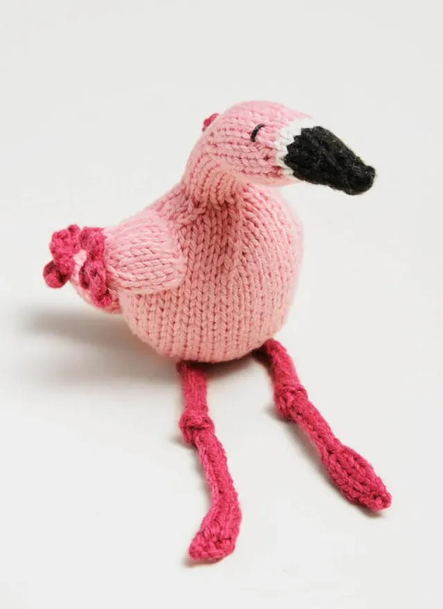 Blue Sky Fibers Flamingo Strickanleitung Kuscheltier Gratis