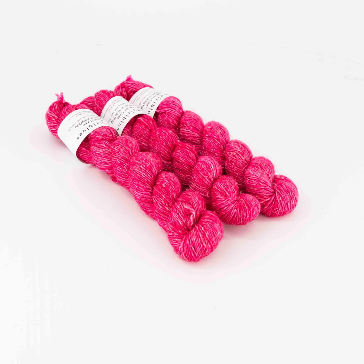 Cowgirlblues Merino Linen Wolle 50g Hot Pink Sommergarn