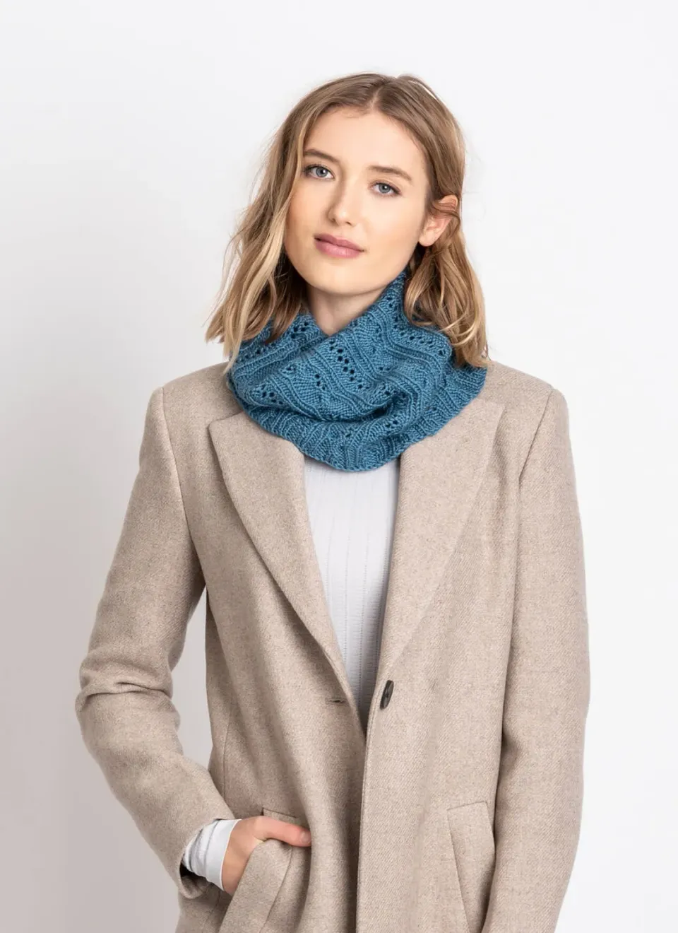 Blue Sky Fibers Coldwater Cowl Strickanleitung Skyland